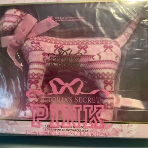 Victoria Secret PINK x Loveshack Fancy Fair Isle Dog New